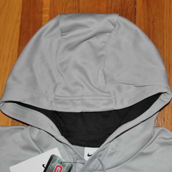 Nike Ohio State Buckeyes Football Sideline Hoodie Mens S M Grey OSU - Picture 3 of 6